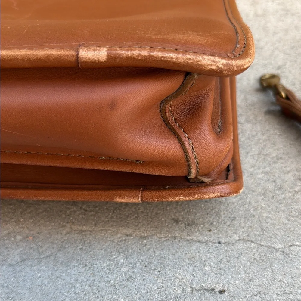 Vintage Brown Leather Briefcase